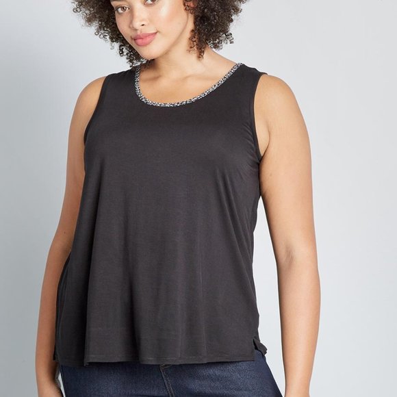 Modcloth | NWT Contrast in Action Knit Tank Top - Picture 10 of 13